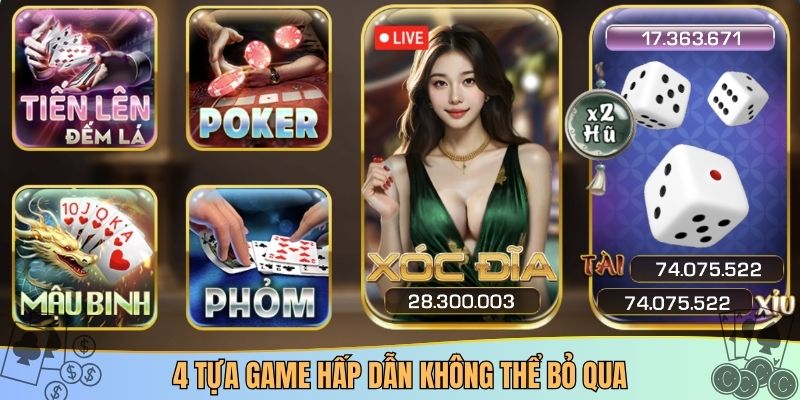 4 tựa game hấp dẫn không thể bỏ qua