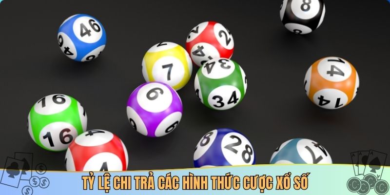 Tỷ lệ chi trả các hình thức cược xổ số